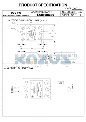 KSD240AC8_11 datasheet - PRODUCT SPECIFICATION