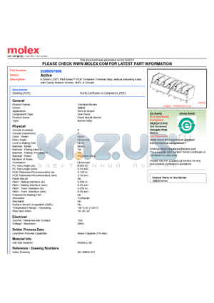 60506-C-50 datasheet - 6.35mm (.250