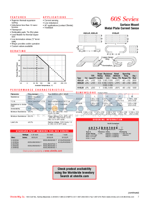 605SJR00200E-T datasheet - Surface Mount Metal Plate Current Sense