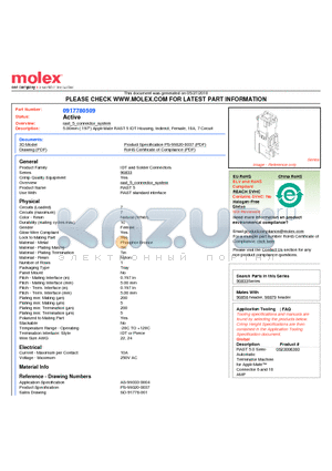 91778-0509 datasheet - 5.00mm (.197