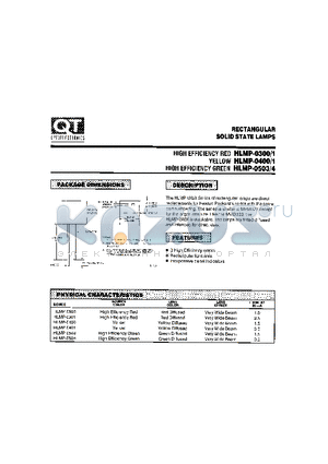 HLMP-0400 datasheet - RECTANCULAR SOLID STATE LAMPS