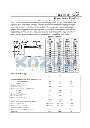 G7E3 datasheet - Silicon Power Rectifiers