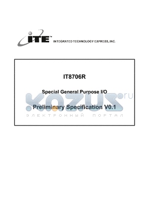 IT8706R datasheet - Special General Purpose I/O
