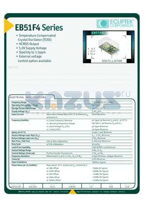 EB51F4D20CN-12800M-CD datasheet - OSCILLATOR