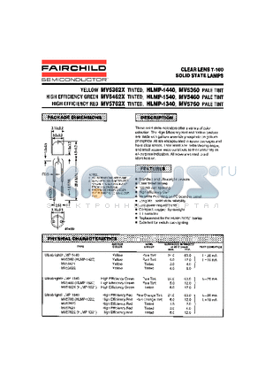 HLMP-1440 datasheet - CLEAR LENS T-100 SOLID STATE LAMPS