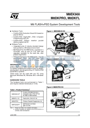 M8EK900-KI2 datasheet - M8 FLASHPSD System Development Tools