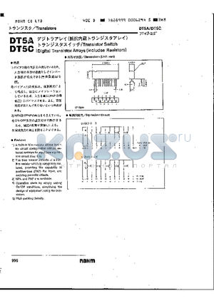 DT5A114E datasheet - Transistor Switch Digital Transistor Arrays (Inclusdes Resistors)
