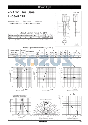 LNG901LCFB datasheet - 5.0 mm Blue Series