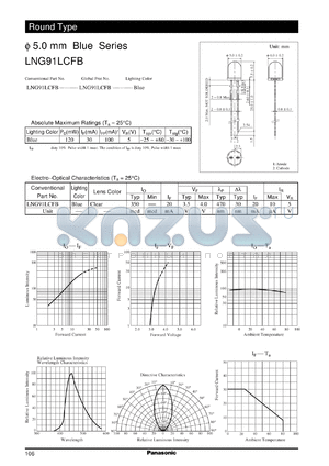 LNG91LCFB datasheet - 5.0 mm Blue Series