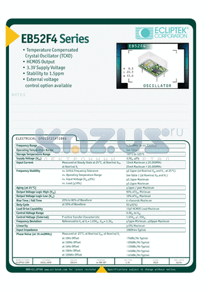 EB52F4D20CN-12.800M datasheet - OSCILLATOR