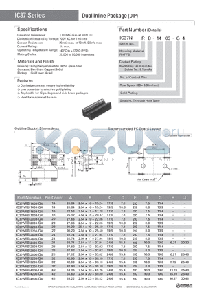 IC37NRB-2004-G4 datasheet - Dual Inline Package (DIP)