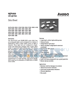 HLMP-2450 datasheet - LED Light Bars