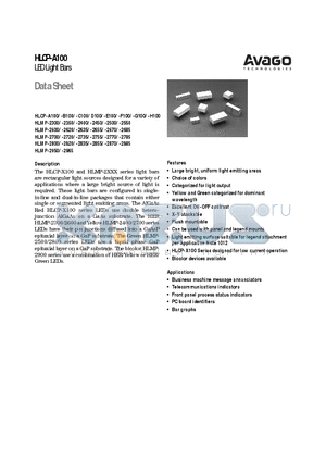HLMP-2855 datasheet - LED Light Bars