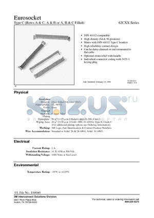 62C64-1001ED datasheet - Eurosocket Type C