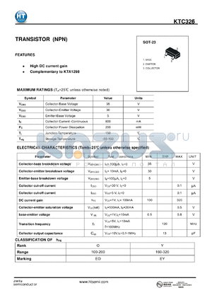 KTC3265 datasheet - TRANSISTOR(NPN)