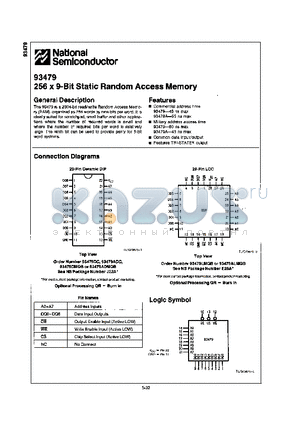 93479ADC datasheet - 256 x 9-Bit Static Random Access Memory