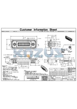 M90-704 datasheet - FIXED CONTACT ASSEMBLY