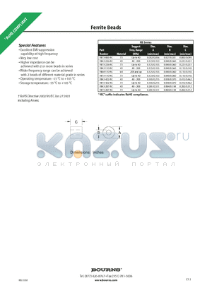 FB73-226-RC datasheet - Excellent EMI suppression