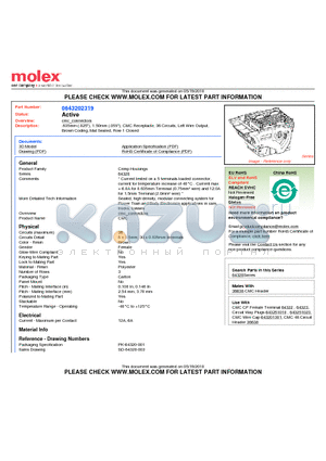 643202319 datasheet - .635mm (.025