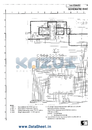 KX-T2365SU datasheet - SCHEMATIC DIAGRAM