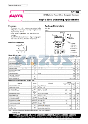 FC140 datasheet - High-Speed Switching Applications