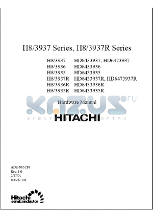 H8/3935R datasheet - Hardware Manual