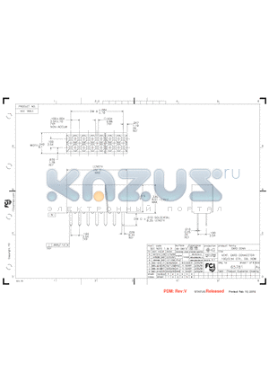 65781-016 datasheet - HOUSING MAT: FILLED POLYESTER