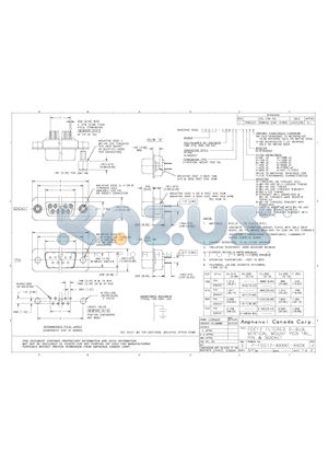 FCC17-A15PE-AO0G datasheet - FCC 17 FILTERED D-SUB, VERTICAL MOUNT PCB TAIL PIN & SOCKET