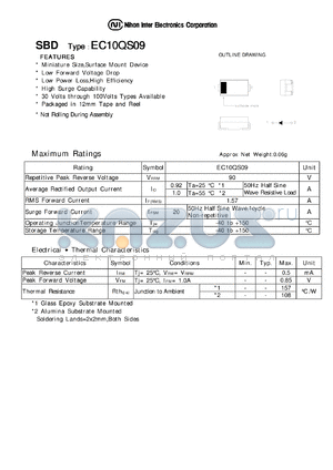 EC10QS09 datasheet - Schottky Barrier Diode