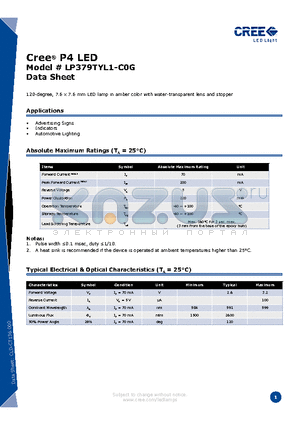 LP379TYL1-C0G datasheet - P4 LED