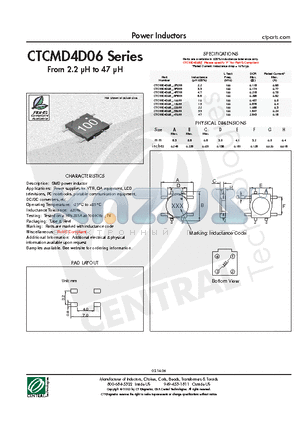 CTCMD4D06-2R2M datasheet - Power Inductors