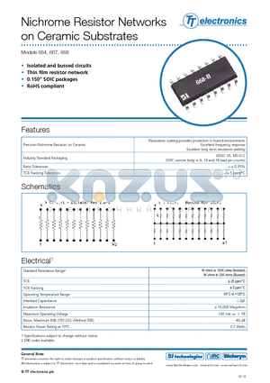 664_12 datasheet - Isolated and bussed circuits