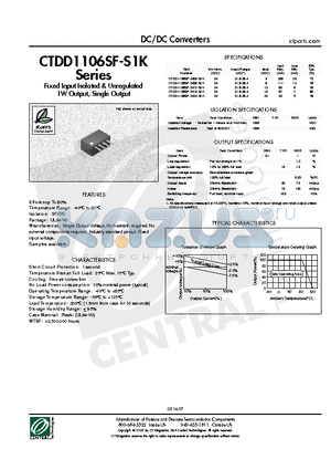 CTDD1106SF-2412-S1K datasheet - DC/DC Converters