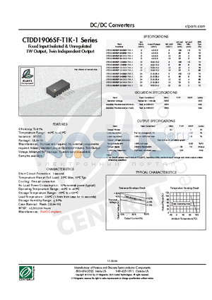 CTDD1906SF-240505-T1K-1 datasheet - DC/DC Converters