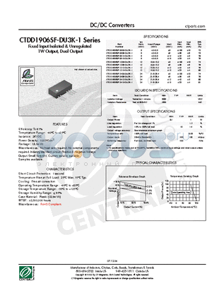 CTDD1906SF-2409-DU3K-1 datasheet - DC/DC Converters