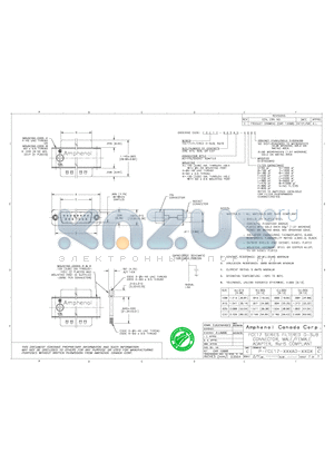 FCE17-A15AD-6F0G datasheet - FCEC17 SERIES D-SUB CONNECTOR, MALE / FEMALE ADAPTER, RoHS COMPLIANT