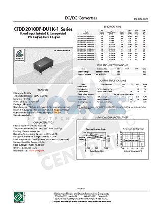 CTDD2010DF-1205-DU1K-1 datasheet - DC/DC Converters