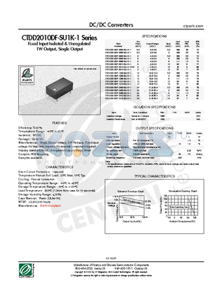 CTDD2010DF-1212-SU1K-1 datasheet - DC/DC Converters