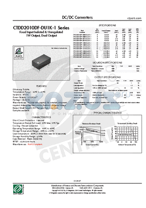 CTDD2010DF-1212-DU1K-1 datasheet - DC/DC Converters