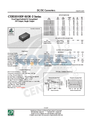 CTDD2010DF-2409-SU3K-2 datasheet - DC/DC Converters