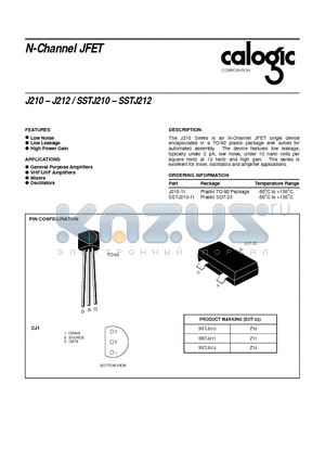 J212 datasheet - N-Channel JFET