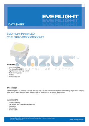 67-21-QK2C-B56702C4CB2-2T datasheet - PLCC-2 package