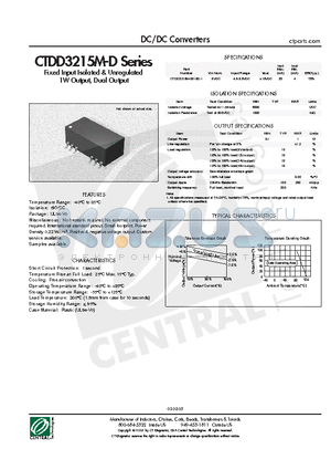 CTDD3215M-D datasheet - DC/DC Converters