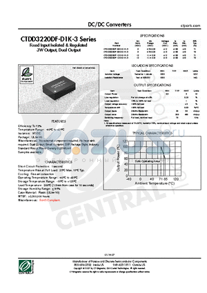 CTDD3220DF-1215-D1K-3 datasheet - DC/DC Converters