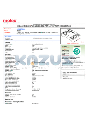 67687-2050 datasheet - 2.54mm (.100