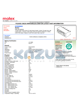 67800-8002 datasheet - 1.27mm (.050