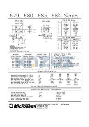 679-6 datasheet - Current ratings to 25A