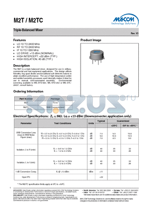 M2TC datasheet - Triple-Balanced Mixer