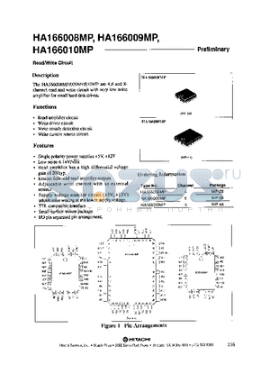 HA166008 datasheet - READ/ WRITE CIRCUIT