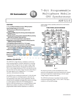 ADP3210MNR2G datasheet - 7-Bit Programmable Multiphase Mobile CPU Synchronous